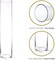 4E's Novelty 16" Cylinder Glass Vase – Elegant Clear Glass Vase for Flowers, Candles & Decor. Perfect Cylinder Vase!
